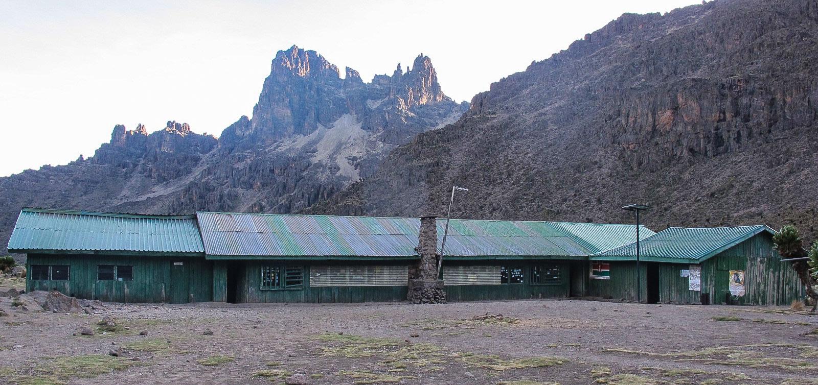 Dormitory style trekking accommodation on Mount Kenya
